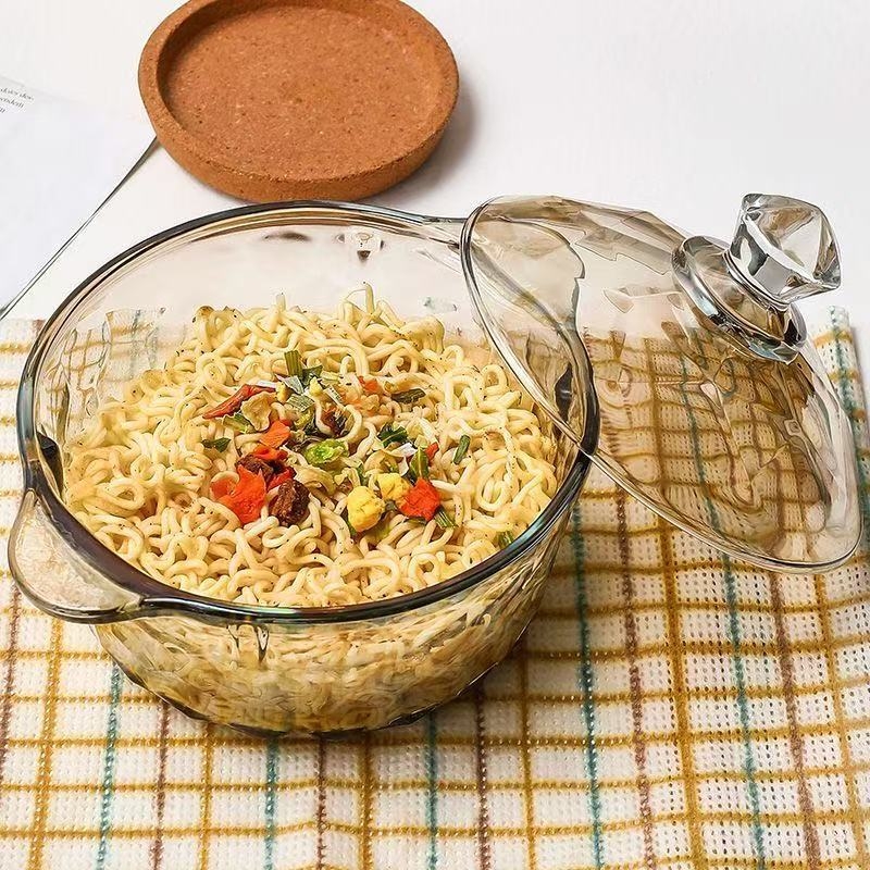 Стъклена купа, кръгла форма, еднокомпонентно формоване, модерен стил, неподходяща за микровълнова печка