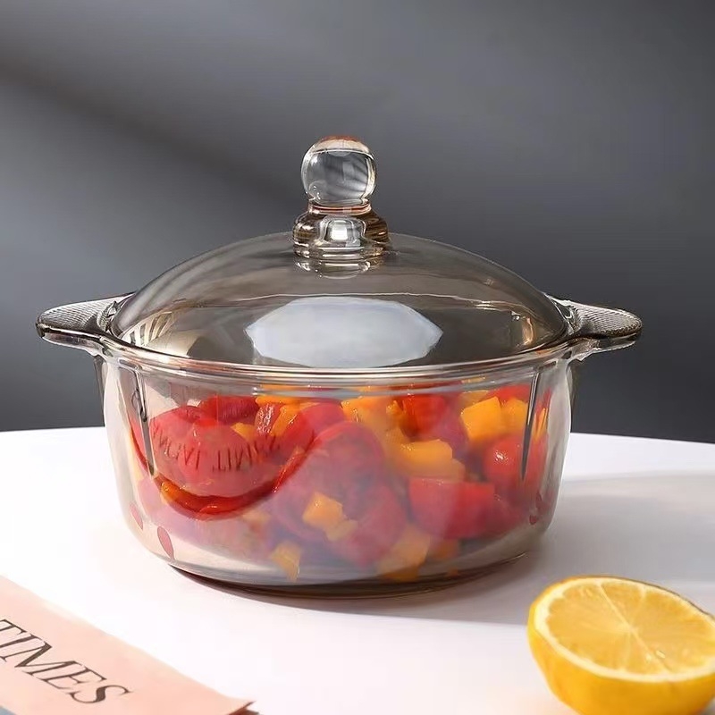 Стъклена купа, кръгла форма, еднокомпонентно формоване, модерен стил, неподходяща за микровълнова печка