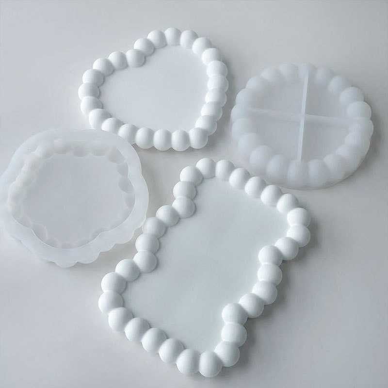 Silicijska forma za podmetače, set od 6 komada, nepravilnog oblika, za DIY gips/epoksidna smola
