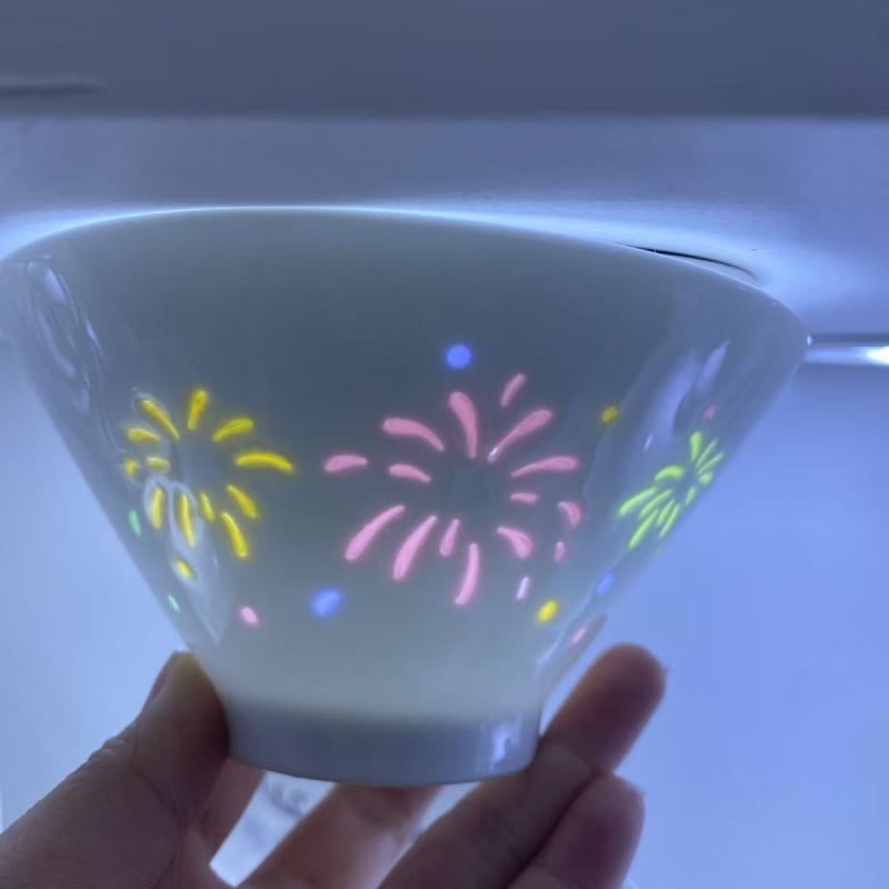 Порцеланова купа за супа, флорален мотив, под глазура, микровълнова безопасна, персонализируема Jingzhi за домашна употреба