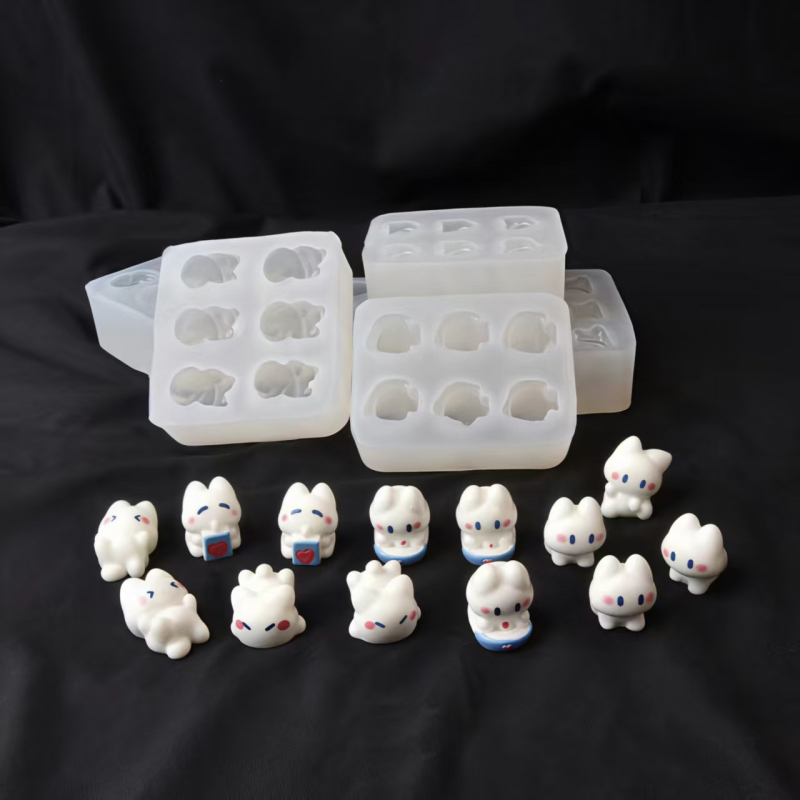 Силиконова форма за котенце в карикатурен стил – DIY творчески проекти