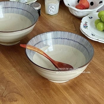 Керамична купа за лапша в японски стил с подглазурно покритие