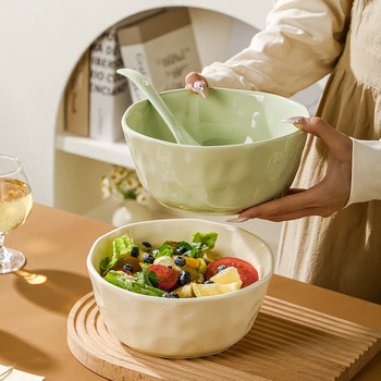 Керамична купа за супа, ориз и нудли, кръгла форма, Нов китайски стил, без микровълнова