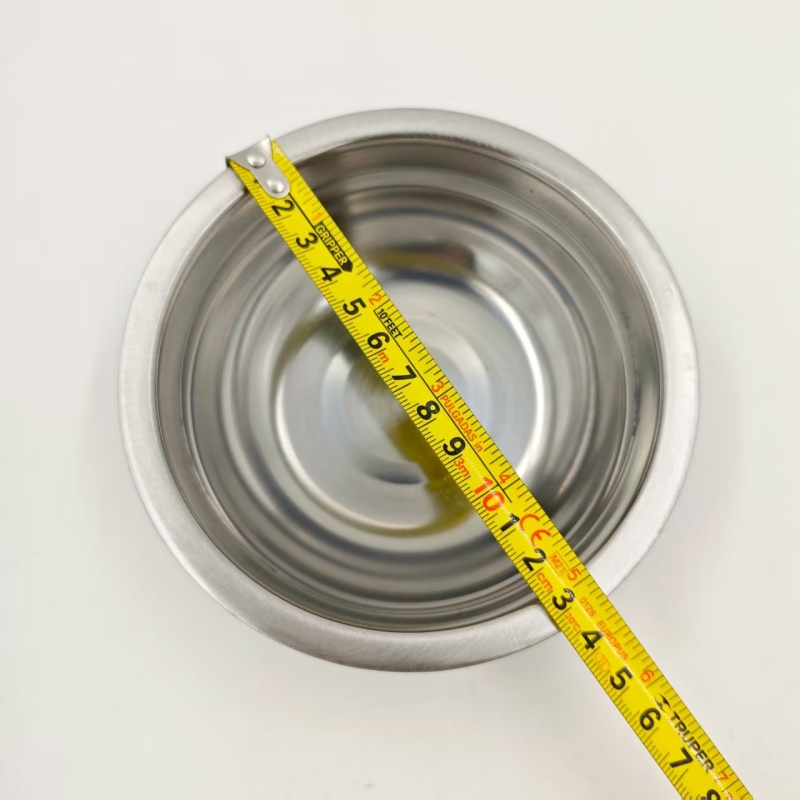 Купа от неръждаема стомана, кръгла форма, предназначена за възрастни