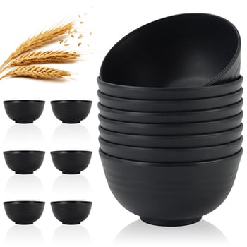 Пластмасова купа за храна, кръгла, микровълнова безопасна, голям капацитет, възможност за печат на лого