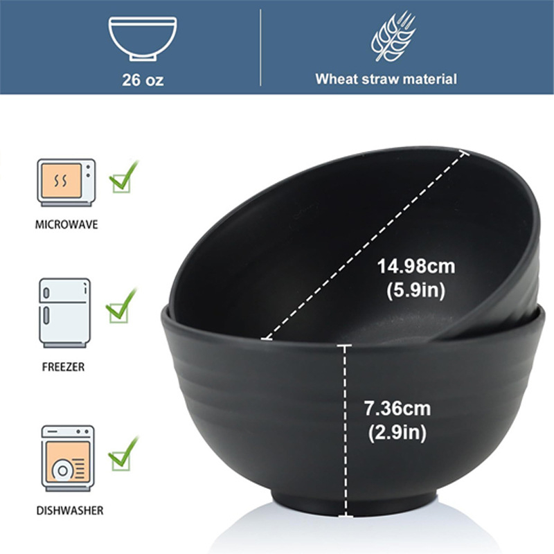 Пластмасова купа за храна, кръгла, микровълнова безопасна, голям капацитет, възможност за печат на лого