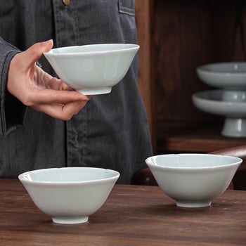 Zdjela od porcelana Jingdezhen, podglazurna završna površina, retro kružnog oblika