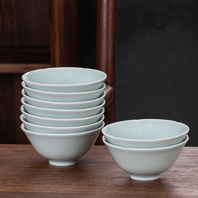 Zdjela od porcelana Jingdezhen, podglazurna završna površina, retro kružnog oblika