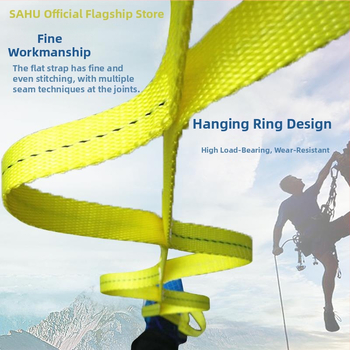 Sahu bezpečnostný pás pre outdoorové lezenie: popruh z polyesteru, bezpečnostné lano z polyesteru, dĺžka lana > 3 m, typ: sedací pás
