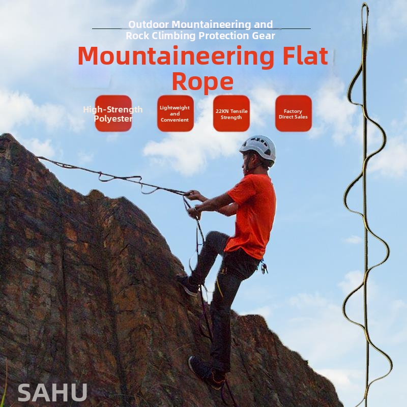 Sahu bezpečnostný pás pre outdoorové lezenie: popruh z polyesteru, bezpečnostné lano z polyesteru, dĺžka lana > 3 m, typ: sedací pás