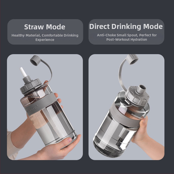 Plastový športový pohár so slamkou na vonkajšie použitie, s vesmírnou témou, odolný voči vysokým teplotám (materiál: PC; odolnosť voči vysokým teplotám; štýl: outdoor s slamkou; tvar: rovný pohár; konštrukcia: jednovrstvá)