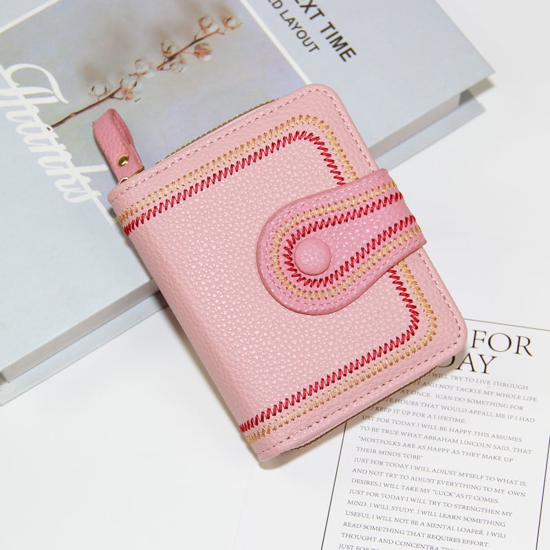 Moteriška monetų piniginė iš PU odos su užtrauktuku, Yijian prekės ženklas, apsauga nuo vagystės, ruduo 2024