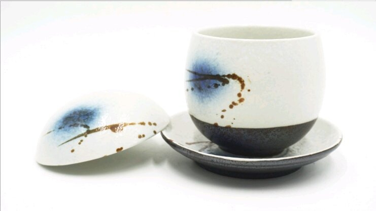 Japanski stil porcelanske zdjele za juhe i deserte, s višestrukim uzorcima ispod glazure, okruglog oblika