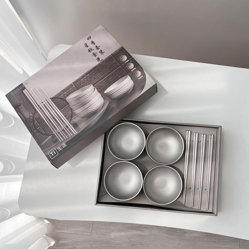 Dvostruki sloj titan posuda za kućnu upotrebu | Izolirana, zaštita od opeklina | Premium vanjska zdjela za rižu