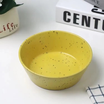 Porcelanska zdjela za doručak s točkastim uzorkom, nordijski stil, okrugli oblik, prikladna za mikrovalnu pećnicu