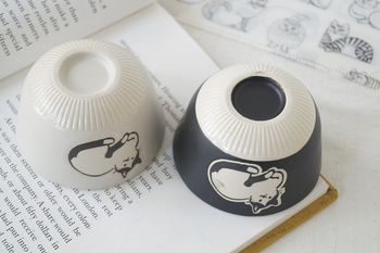 Porcelanska zdjela za umak u japanskom stilu, ručno oslikani motiv mačke, kružni oblik, pogodno za mikrovalnu pećnicu, stil Qingxin cute