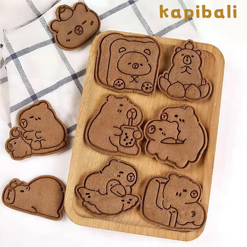 Formă pentru biscuiți PLA — formă neregulată, stil animal cu model jacquard, pentru coacerea biscuiților