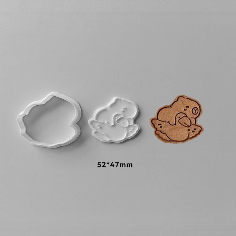 Formă pentru biscuiți PLA — formă neregulată, stil animal cu model jacquard, pentru coacerea biscuiților