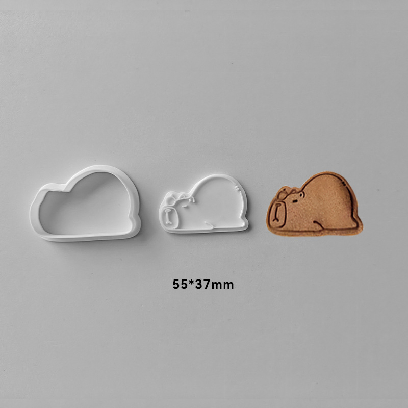 Formă pentru biscuiți PLA — formă neregulată, stil animal cu model jacquard, pentru coacerea biscuiților