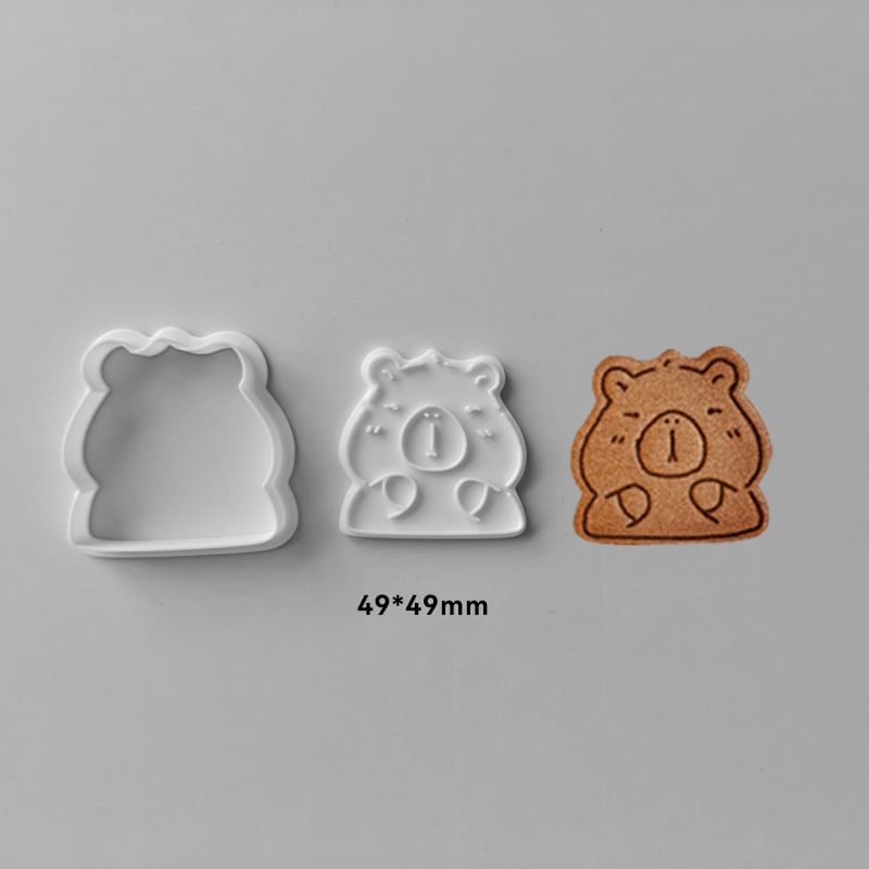 Formă pentru biscuiți PLA — formă neregulată, stil animal cu model jacquard, pentru coacerea biscuiților