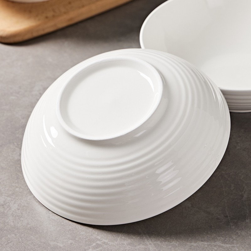 Bol ceramic pentru noodle cu model desen animat, stil Nordic, formă rotundă, compatibil cu microunde