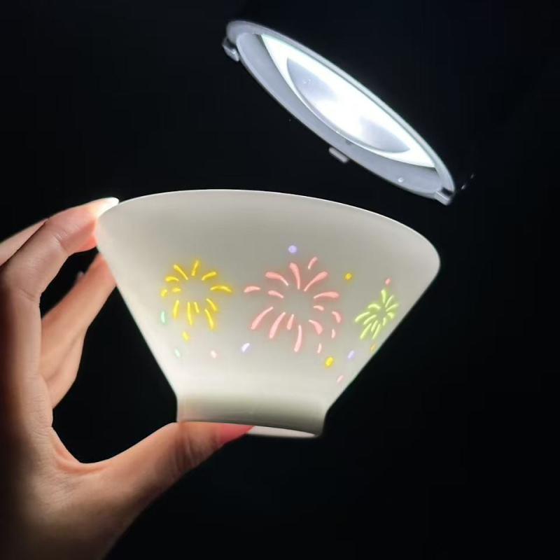 Keramička zdjela za rižu u obliku šešira, dekor ispod glazure, moderni minimalistički stil, pogodna za mikrovalnu
