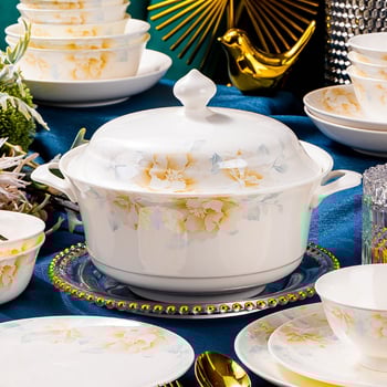 Комплект съдове за хранене от керамика, модерен минималистичен стил, ръчна изработка, възможност за персонализация