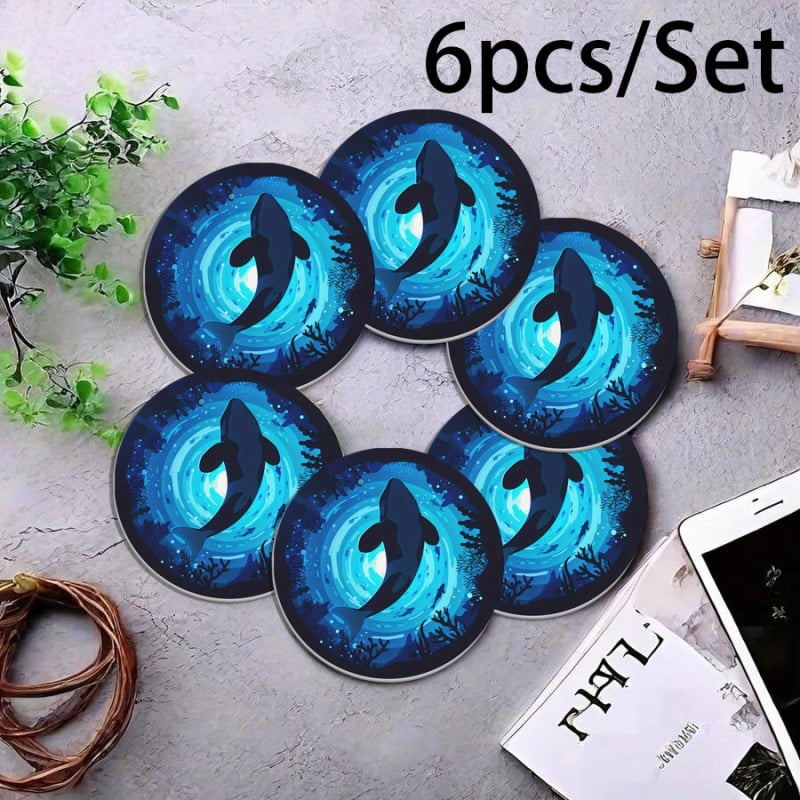 Κυκλικοί δίσκοι ποτών, πολυεστερικό υλικό, νορδικός στυλ, αντιολισθητικό