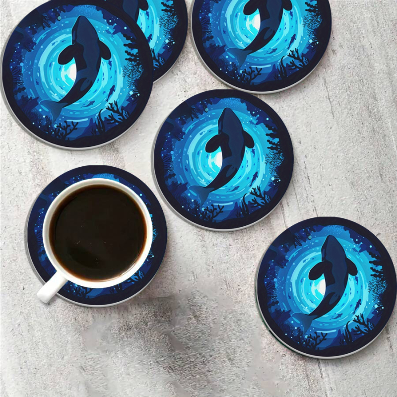 Κυκλικοί δίσκοι ποτών, πολυεστερικό υλικό, νορδικός στυλ, αντιολισθητικό