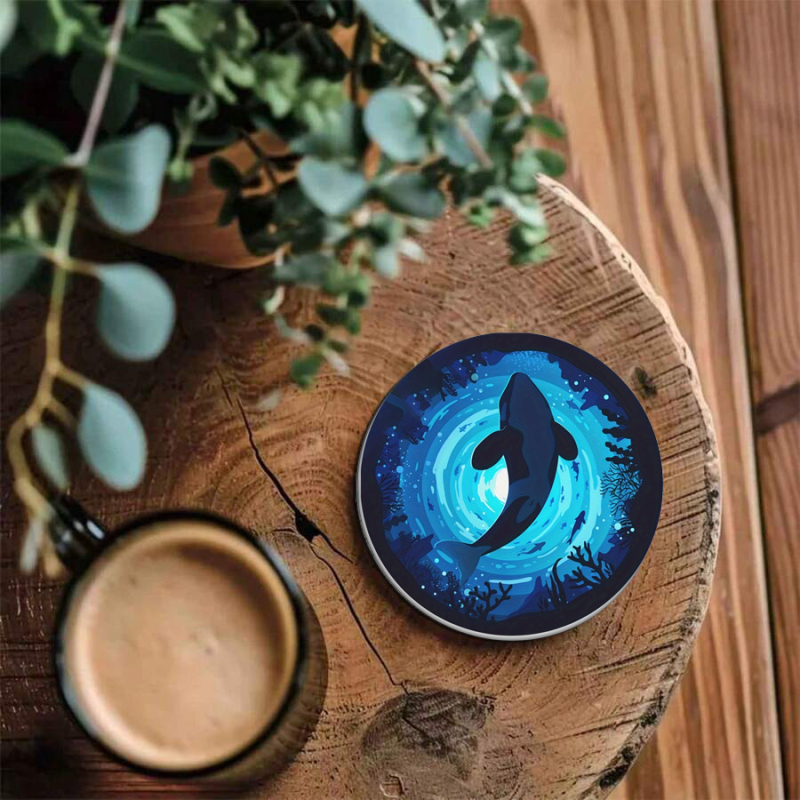 Κυκλικοί δίσκοι ποτών, πολυεστερικό υλικό, νορδικός στυλ, αντιολισθητικό