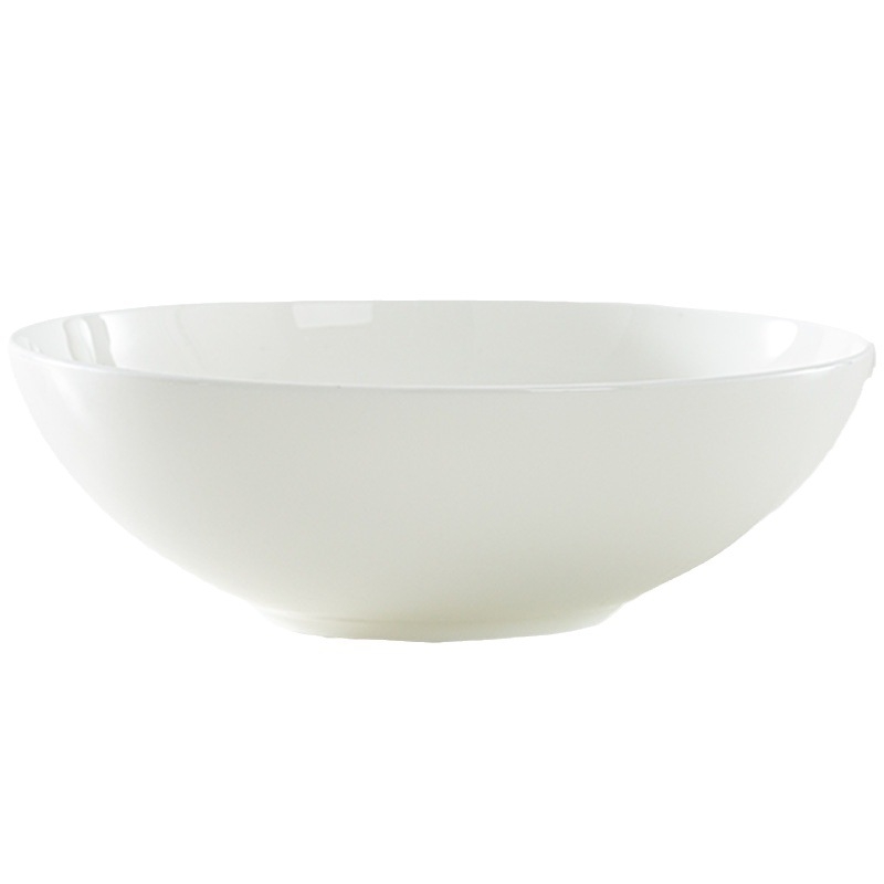 Vas din porțelan cu oase – stil Chinezesc, bol rotund pentru tăiței/salate, subglazură colorată, compatibil cu cuptorul cu microunde