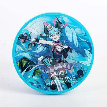 Κυκλικοί ακρυλικοί σουβέρ με σχέδιο κινουμένων σχεδίων και σχέδιο ρευστής άμμου, προστασία από εγκαύματα, θερμική μόνωση και αντιολισθητικό σιλικόνιο κάλυμμα