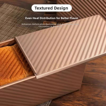 Toastová forma s viečkom, materiál potravinárskej kvality, 450 g kapacita, nelepivá, do rúry