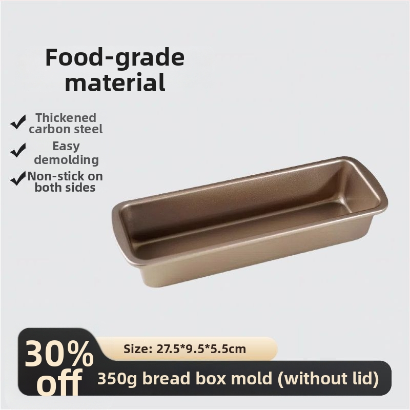 Toastová forma s viečkom, materiál potravinárskej kvality, 450 g kapacita, nelepivá, do rúry