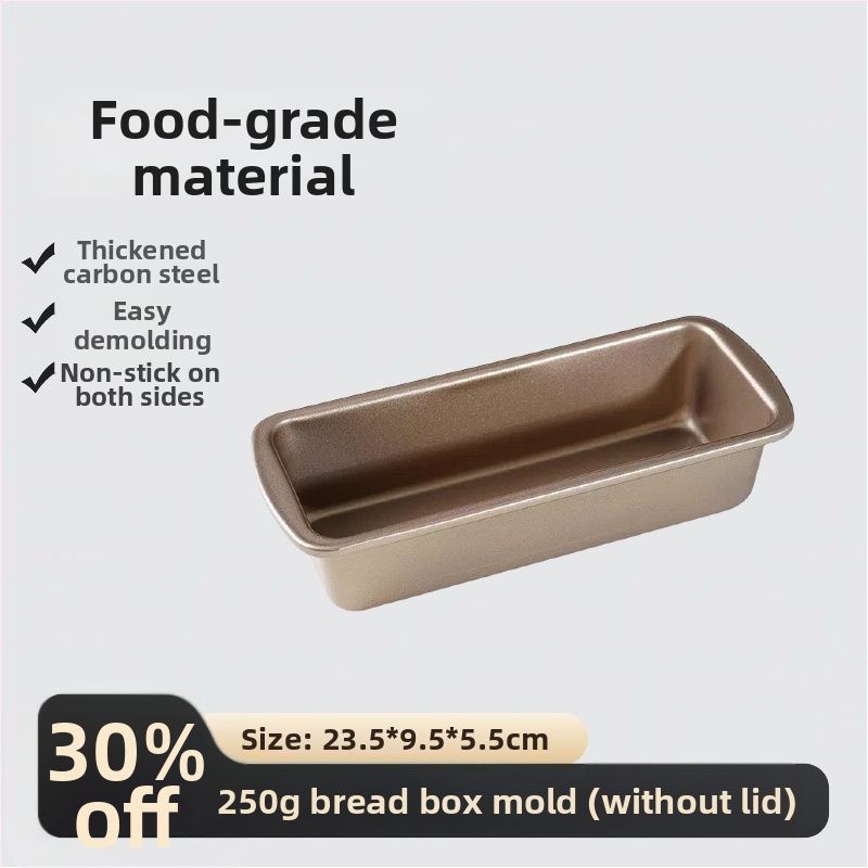 Toastová forma s viečkom, materiál potravinárskej kvality, 450 g kapacita, nelepivá, do rúry