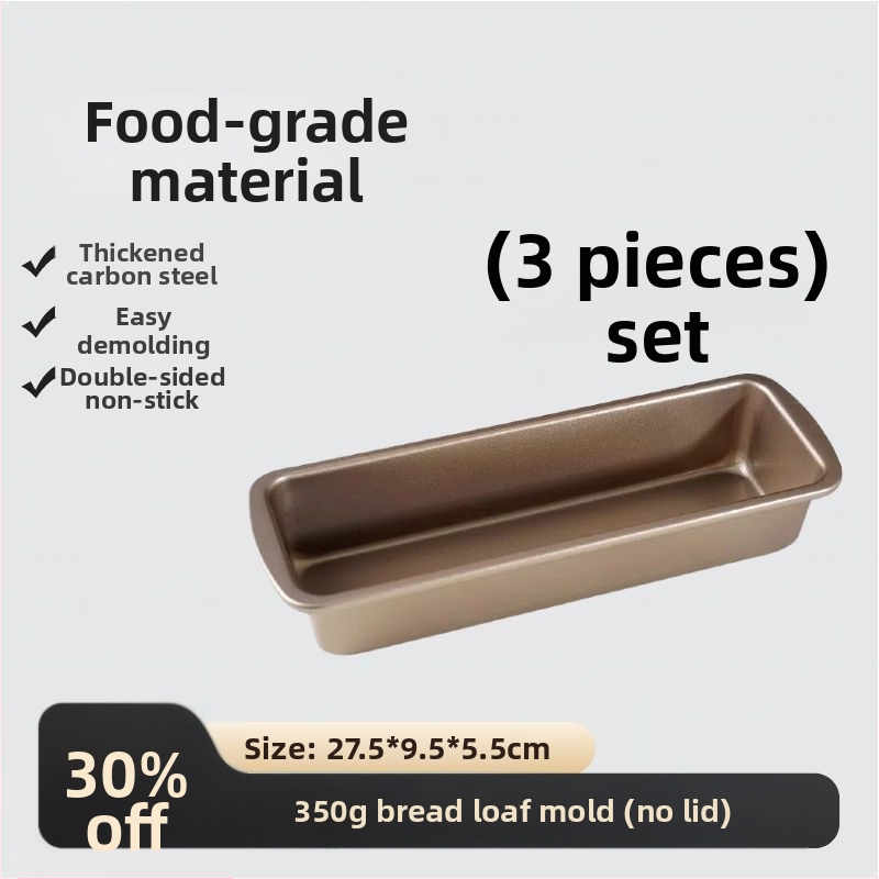 Toastová forma s viečkom, materiál potravinárskej kvality, 450 g kapacita, nelepivá, do rúry