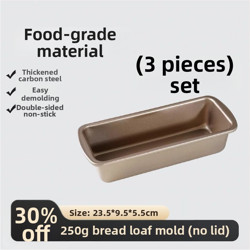 Toastová forma s viečkom, materiál potravinárskej kvality, 450 g kapacita, nelepivá, do rúry