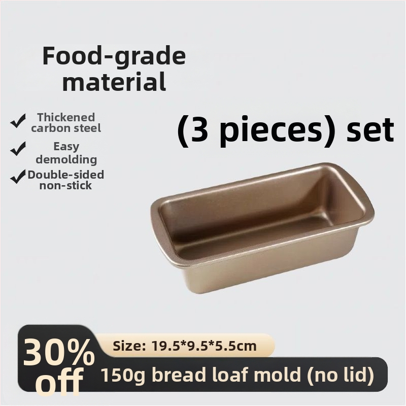 Toastová forma s viečkom, materiál potravinárskej kvality, 450 g kapacita, nelepivá, do rúry