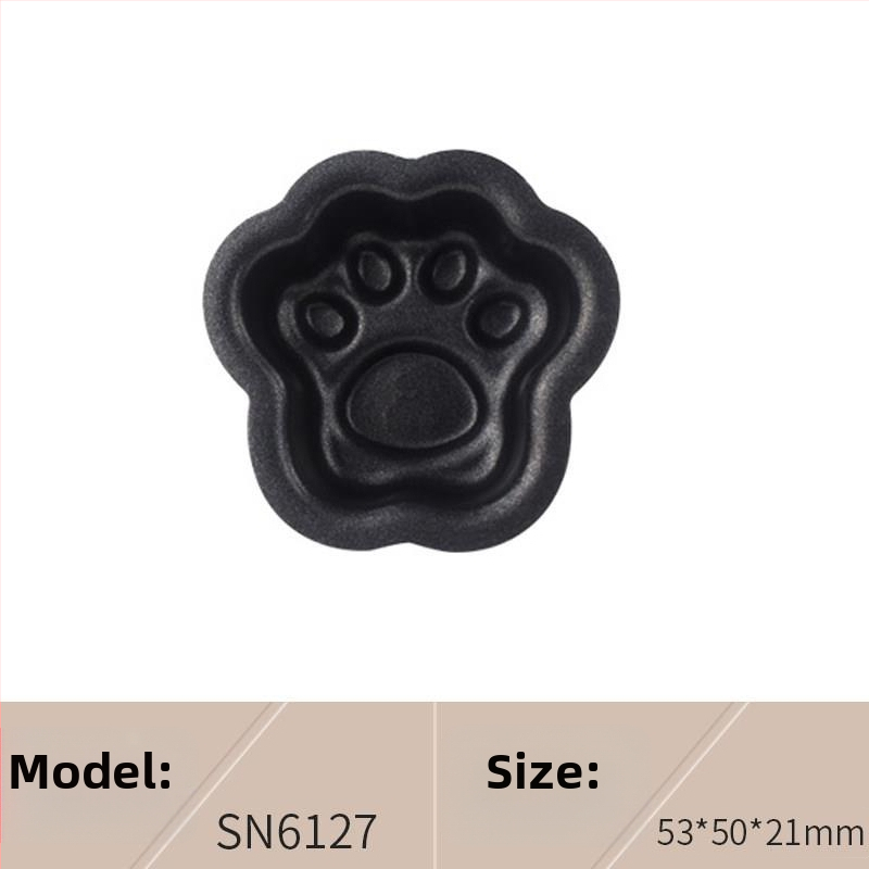 Не залепващ комплект форми за печене: барабанна хлебна форма, пръстен за мус във формата на сливово цвете, шест форми за торти, форми за бананови закуски и бисквитки