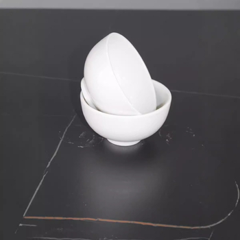 Bijela porcelanska zdjela za rižu za hotele i restorane, zdjela za kašu i juhu, okrugla, promjer 11–12 cm, glazirana
