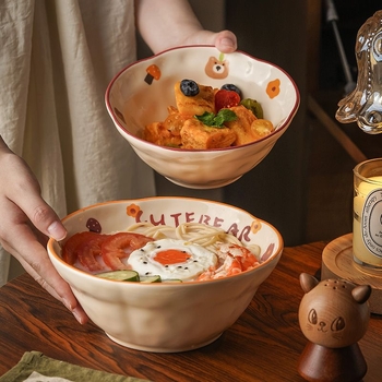 Porcelanska zdjela za rezance, kućna upotreba, japanski stil, podglazurna tehnika
