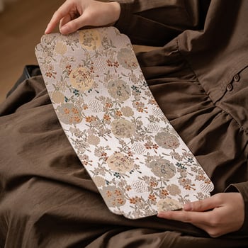 Двустранна чайна подложка от водоустойчива тъкан, китайски дзен стил, подложка за чайник и чаши