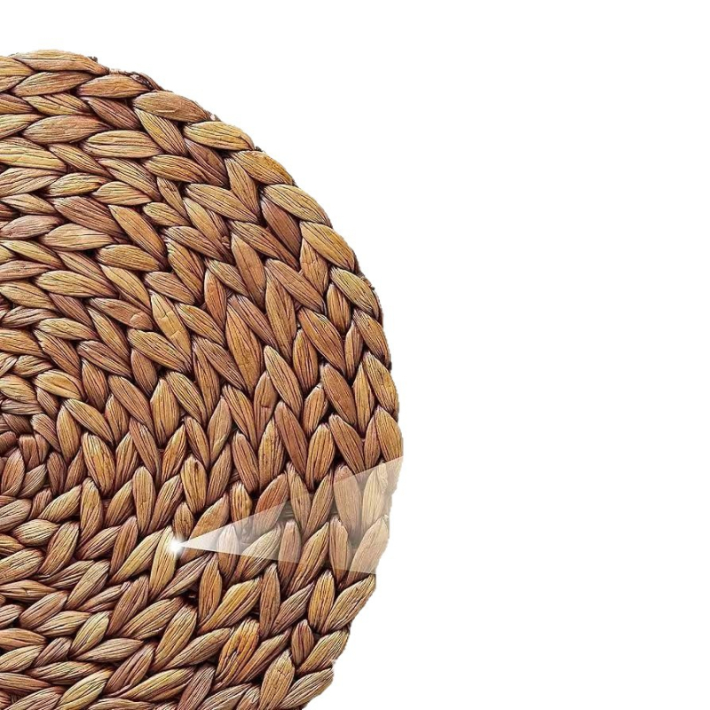 Κυκλική πλεκτή βάση από ράταν για φλιτζάνια, ιαπωνικού στυλ, θερμομονωτικό μαξιλαράκι για φλιτζάνια, λανσάρισμα άνοιξη 2026, βιοδιασπώμενο