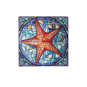 Κεραμικοί τετράγωνοι υποπότηρες φλυτζανιών με σχέδιο λουλουδιών, αντιολισθητικοί και θερμομονωτικοί