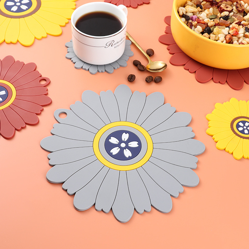 Kör alakú hőszigetelő alátét PVC-ből, egyszínű, skandináv stílus, Jieyang eredet