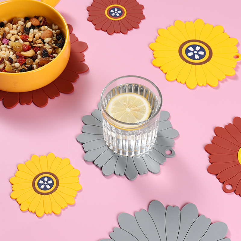 Kör alakú hőszigetelő alátét PVC-ből, egyszínű, skandináv stílus, Jieyang eredet