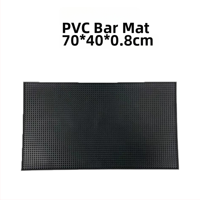 Barová podložka na nápoje, PVC materiál, štvorcový tvar, moderný minimalistický štýl