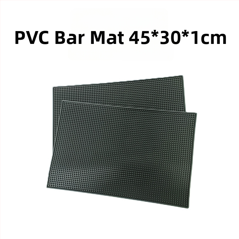 Barová podložka na nápoje, PVC materiál, štvorcový tvar, moderný minimalistický štýl