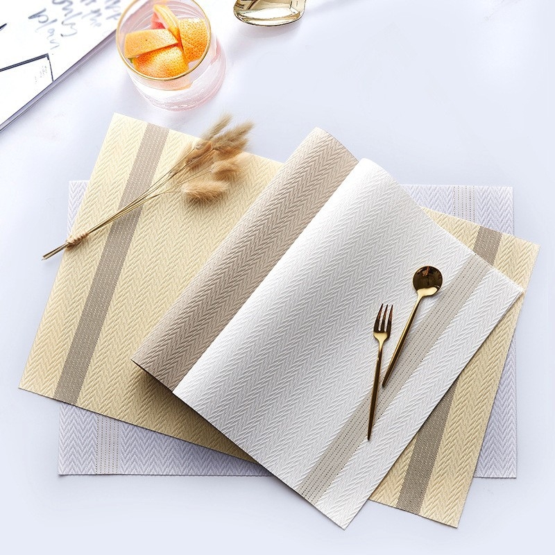 Nordijska izolirana podloga za tanjur, PVC vodootporna i otporna na masnoću, kvadratna, uzorak mreže prozorskog okvira, materijal 70% vinyl, 30% poliester, stil: novi kineski stil