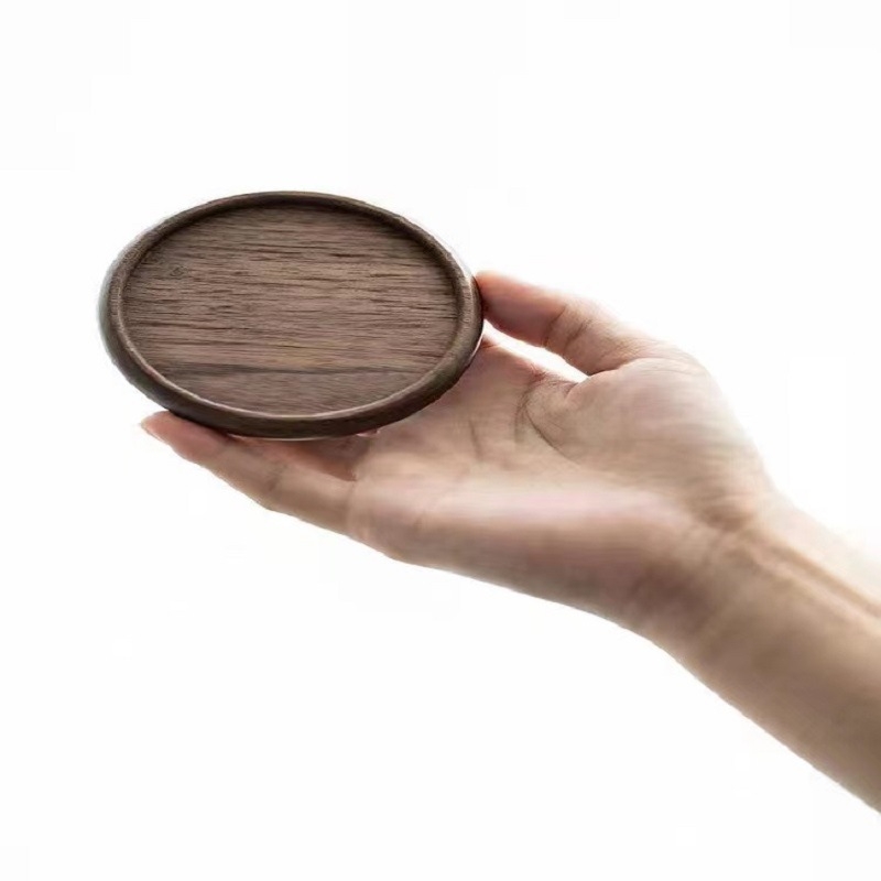 Ξύλινο σουβέρ με μοτίβο γραμμής ξύλου, στρογυλό ή τετράγωνο, βιοδιασπώμενο, ποιότητας πρώτης κατηγορίας